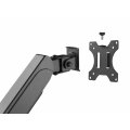 Equip Neig-/schwenkbare Verdreifachenmonitorhalter für Bildschirme mit 17 bis 27 Zoll - Klemme - 21 kg - 75 x 75 mm - 100 x 100 mm - Höhenverstellung - Schwarz