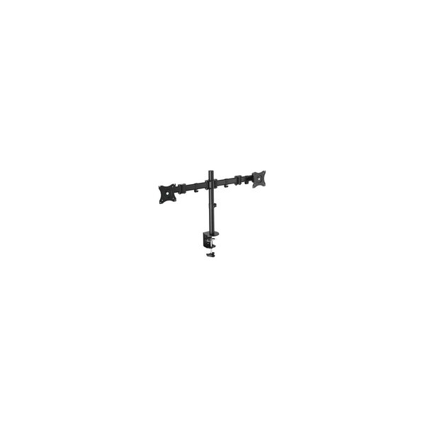 Equip 13"-27" Bewegliche Dual Monitor/LCD-Tischhalterung - Klemme - 16 kg - 33 cm (13") - 68,6 cm (27") - 100 x 100 mm - Schwarz