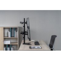 Equip 17"-32" Vierfach-Monitor/LCD-Tischfußhalterung - Freistehend - 36 kg - 43,2 cm (17") - 81,3 cm (32") - 100 x 100 mm - Schwarz