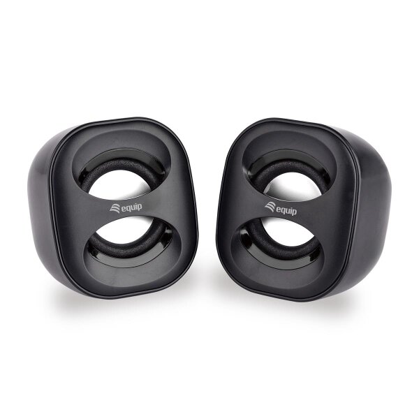 Equip Mini-USB-Lautsprecher - 2.0 Kanäle - Kabelgebunden - 3 W - 90 - 20 Hz - 40 Ohm - Schwarz