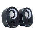 Equip Stereo-2.0-Lautsprecher - 2.0 Kanäle - Kabelgebunden - 3 W - 80 - 20 Hz - 40 Ohm - Schwarz - Weiß