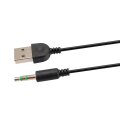 Equip Stereo-2.0-Lautsprecher - 2.0 Kanäle - Kabelgebunden - 3 W - 80 - 20 Hz - 40 Ohm - Schwarz - Weiß