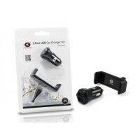 Conceptronic CUSBCAR2AKIT - Auto - Zigarettenanzünder - 5 V - Schwarz