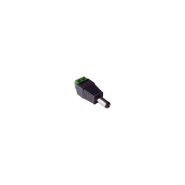 WANTEC 5830 - Gerade - Männlich - Schwarz - Grün - 2,5 mm - 5,5 mm - 1 Stück(e)