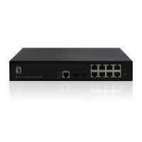 LevelOne GEL-1061 - Switch - managed - 8 x 10/100/1000+ 2 SFP - Switch - Glasfaser (LWL)