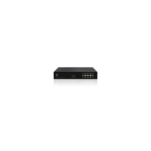 LevelOne GEL-1061 - Switch - managed - 8 x/1000+ 2 SFP - Switch - Glasfaser (LWL)