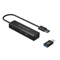 Conceptronic 4-Port-USB 3.0-Hub und OTG-Adapter für...