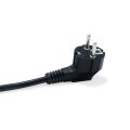 Equip 6-Fach Deutsche Steckdosenleiste mit Leistungsschalter - Standard - 1U - Horizontal - Aluminium - Schwarz - 6 AC-Ausgänge