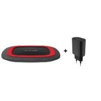 Ultron Ladegerät FreeCharge-10+ Adapter schwarz/rot - Schnellladegerät - 9V-Block