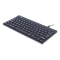 R-Go Ergonomische Tastatur R-Go Compact Break - kompakte Tastatur mit Pausensoftware - AZERTY (FR) - Kabelgebunden - Schwarz - Mini - Kabelgebunden - USB - AZERTY - Schwarz