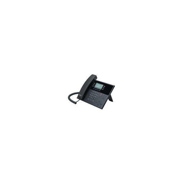 Auerswald COMfortel D-110 - IP-Telefon - Schwarz - Kabelgebundenes Mobilteil - Kunststoff - Wand - 3 Zeilen