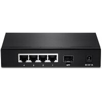 TRENDnet TEG-S51SFP - Unmanaged - Gigabit Ethernet (10/100/1000) - Vollduplex - Wandmontage