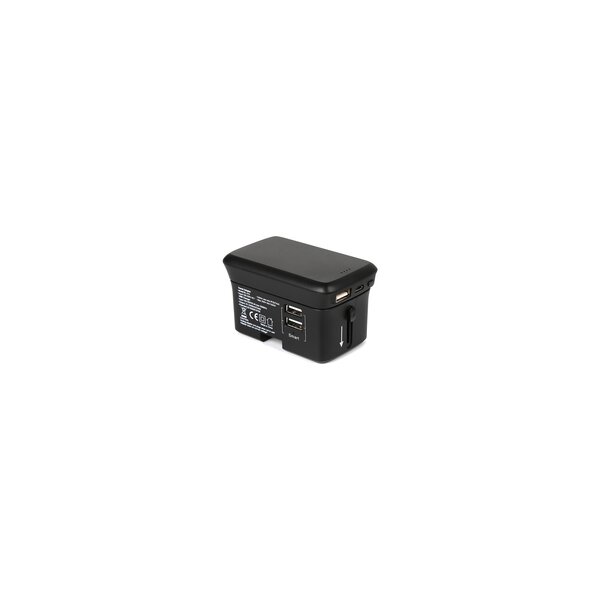 RealPower TravelCharge-4k - Drinnen - Draußen - USB - Kabelloses Aufladen - Schwarz