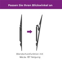 Ultron WM100 - 58,4 cm (23") - 142,2 cm (56") - 75 x 75 mm - 400 x 400 mm - 0 - 15° - Schwarz
