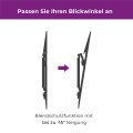 Ultron WM100 - 58,4 cm (23") - 142,2 cm (56") - 75 x 75 mm - 400 x 400 mm - 0 - 15° - Schwarz