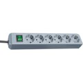 Brennenstuhl Eco - 1,5 m - Grau - 6 AC-Ausgänge - Grau