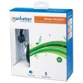 Manhattan Stereoheadset - Verstellbarer Kopfbügel und flexibles Mikrofon - Kabelgebunden - 20 - 20000 Hz - Anrufe/Musik - 340 g - Kopfhörer - Grau