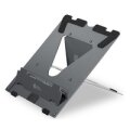 Bakker Ergo-Q 160 - Laptop-Ständer - Schwarz - Dunkles Grau - Aluminium - Gummi - Stahl - 25,4 cm (10") - 43,2 cm (17") - 3 kg