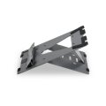 Bakker Ergo-Q 160 - Laptop-Ständer - Schwarz - Dunkles Grau - Aluminium - Gummi - Stahl - 25,4 cm (10") - 43,2 cm (17") - 3 kg