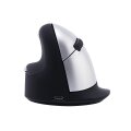 R-Go Ergonomische Maus R-Go HE Break mit Pausensoftware - groß (Handlänge ? 185mm) - für Linkshänder - bluetooth - schwarz - Linkshändig - Vertikale Ausführung - RF Wireless - 2500 DPI - Schwarz