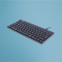 R-Go Compact Break R-Go Tastatur - QWERTZ (DE) - schwarz - kabelgebunden - Mini - Kabelgebunden - USB - QWERTY - Schwarz