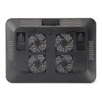 Conceptronic Kühlende Notebook-Unterlage mit 4 Lüftern - 39,6 cm (15.6 Zoll) - 4 Stück(e) - 8 cm - Schwarz - Aluminium - USB