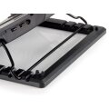 Conceptronic Klappbarer kühlender Notebook-Ständer - 43,2 cm (17 Zoll) - 1 Stück(e) - 14 cm - Schwarz - USB - USB