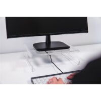 Bakker Q-riser 100 Monitor Stand - Freistehend - 10 kg - 25,4 cm (10") - 76,2 cm (30") - Transparent