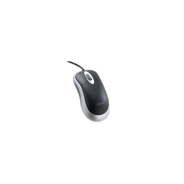 Ultron Maus UM-100 basic Optical USB schwarz/silber Blister