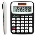 MEDIARANGE MROS190 - Desktop - Einfacher Taschenrechner - 10 Ziffern - Batterie/Solar - Schwarz - Weiß
