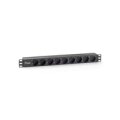 Equip 333282 - 1U - Horizontal - Kunststoff - Schwarz - 9 AC-Ausgänge - 1,8 m