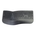 Conceptronic ORAZIO ERGO Kabelloses Set aus ergonomischer Tastatur und vertikaler Maus - spanisch - Volle Größe (100%) - Kabellos - RF Wireless - QWERTY - Schwarz - Maus enthalten