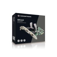 Conceptronic SRC01G - PCIe - RS-232 - PCIe 1.1 - Grün - China - 2,5 Gbit/s