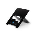 R-Go Laptopständer R-Go Riser Flexible - ergonomisch - faltbarer und einstellbarer Laptopständer - Schwarz - Schwarz - Aluminium - 25,4 cm (10") - 55,9 cm (22") - 5 kg - 135 - 220 mm