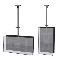 Equip 32"-65" Zweifach TV-Deckenhalterung - 80 kg - 81,3 cm (32") - 165,1 cm (65") - 100 x 100 mm - 600 x 400 mm - -5 - 15°