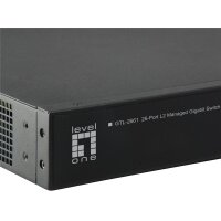 LevelOne GTL-2661 - Switch - 24 x 10/100/1000+ 2 10 Gigabit SFP+ - Switch - Glasfaser (LWL)
