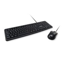 Equip 245200 - Volle Größe (100%) - USB - QWERTY - Schwarz - Maus enthalten