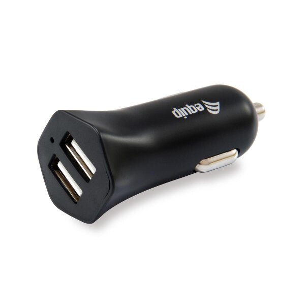 Equip 2-Port 12 W USB-KFZ-Ladegerät - Auto - Zigarettenanzünder - 5 V - Schwarz