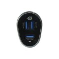 Conceptronic CARDEN 3-Port 31.5W USB-KFZ-Ladegerät - Auto - Zigarettenanzünder - 5 V - Schwarz