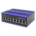 DIGITUS 8 Port Fast Ethernet Netzwerk PoE Switch,Industrial, Unmanaged