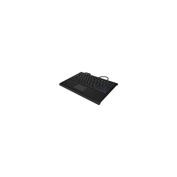 KeySonic KSK-3210ELU (DE) - Kabelgebunden - USB - Membran Key Switch - QWERTZ - LED - Schwarz