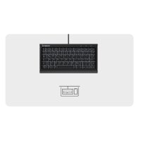 KeySonic KSK-3011ELC - Tastatur - super-mini