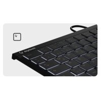 KeySonic KSK-5011ELC - Tastatur - super-mini