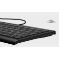 KeySonic KSK-5010ELC (DE) - Kabelgebunden - USB - Membran Key Switch - QWERTZ - LED - Schwarz