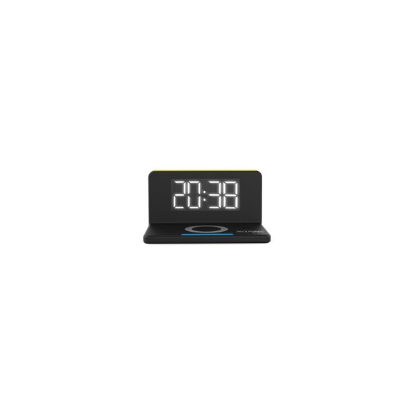 RealPower ChargeAir - Digitaler Wecker - Rechteck - Schwarz - 10 W - China - LED