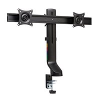 Kensington SmartFit® Platzsparender Dual Monitorarm - Klemme /Bolzen - 8 kg - 68,6 cm (27") - Höhenverstellung - Schwarz