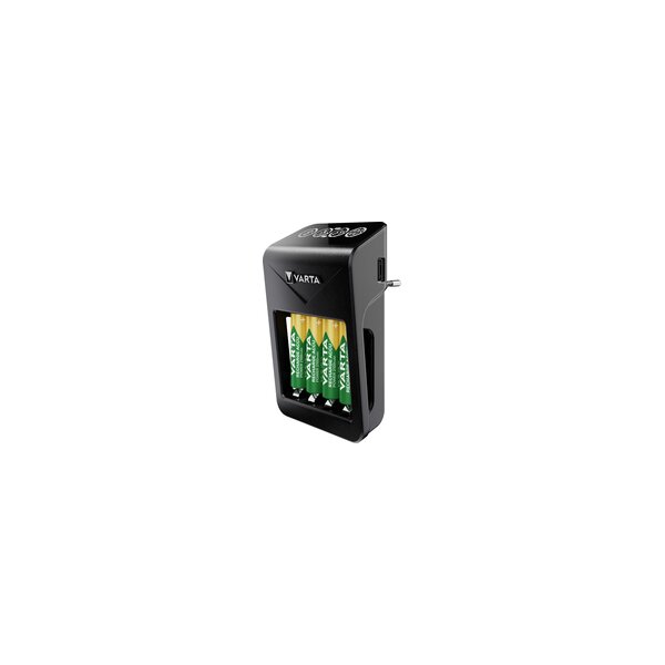 Varta Ladegerät LCD Plug Charger++ 4x AA 2100 mAh - Ladegerät - Nickel-Metallhydrid (NiMH)