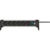 Brennenstuhl 1391040600 - 3 m - Indoor - Abgewinkelt - IP20 - Aluminium - Schwarz - Silber