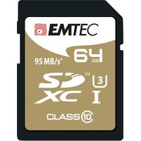 EMTEC ECMSD64GXC10SP - 64 GB - SDXC - Klasse 10 - 95 MB/s - 90 MB/s - Schwarz