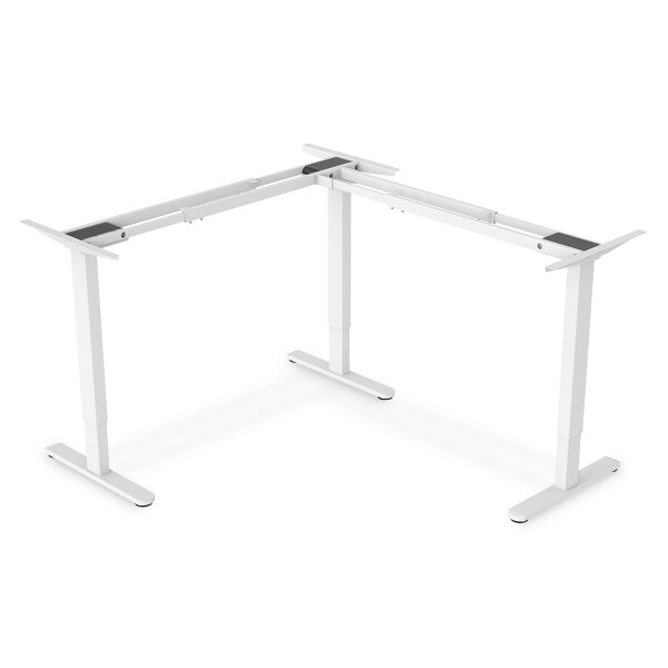 DIGITUS - DA-90453 - Schreibtischgestell L-Typ Weiß